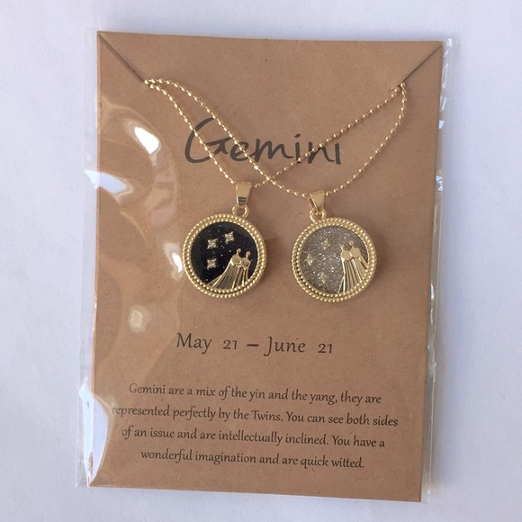 ๐50% OFF/3+...โ Zodiac Gemini double chain necklace set - Picture 2 of 4